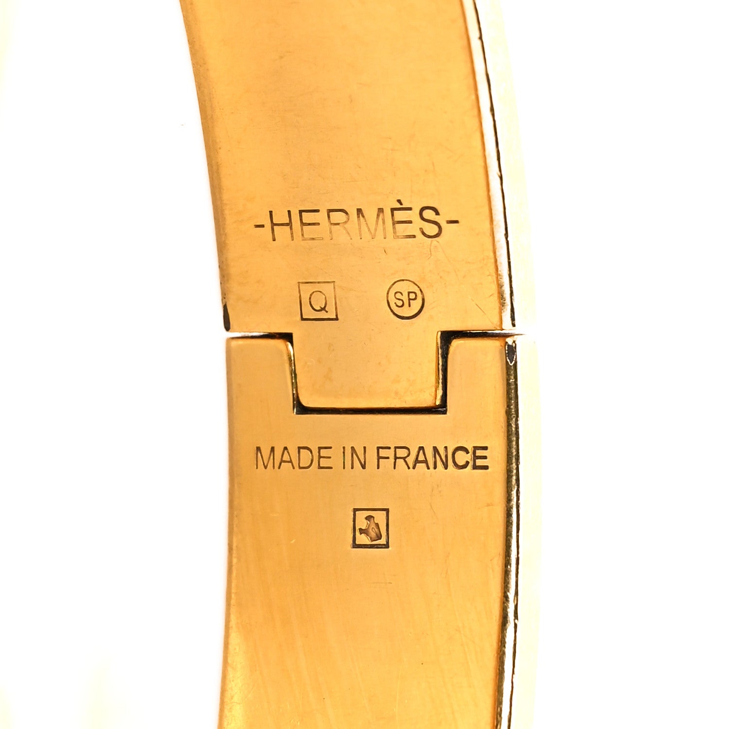 Hermes Enamel Narrow Clic Clac H Bracelet PM Aqua 9 of 12