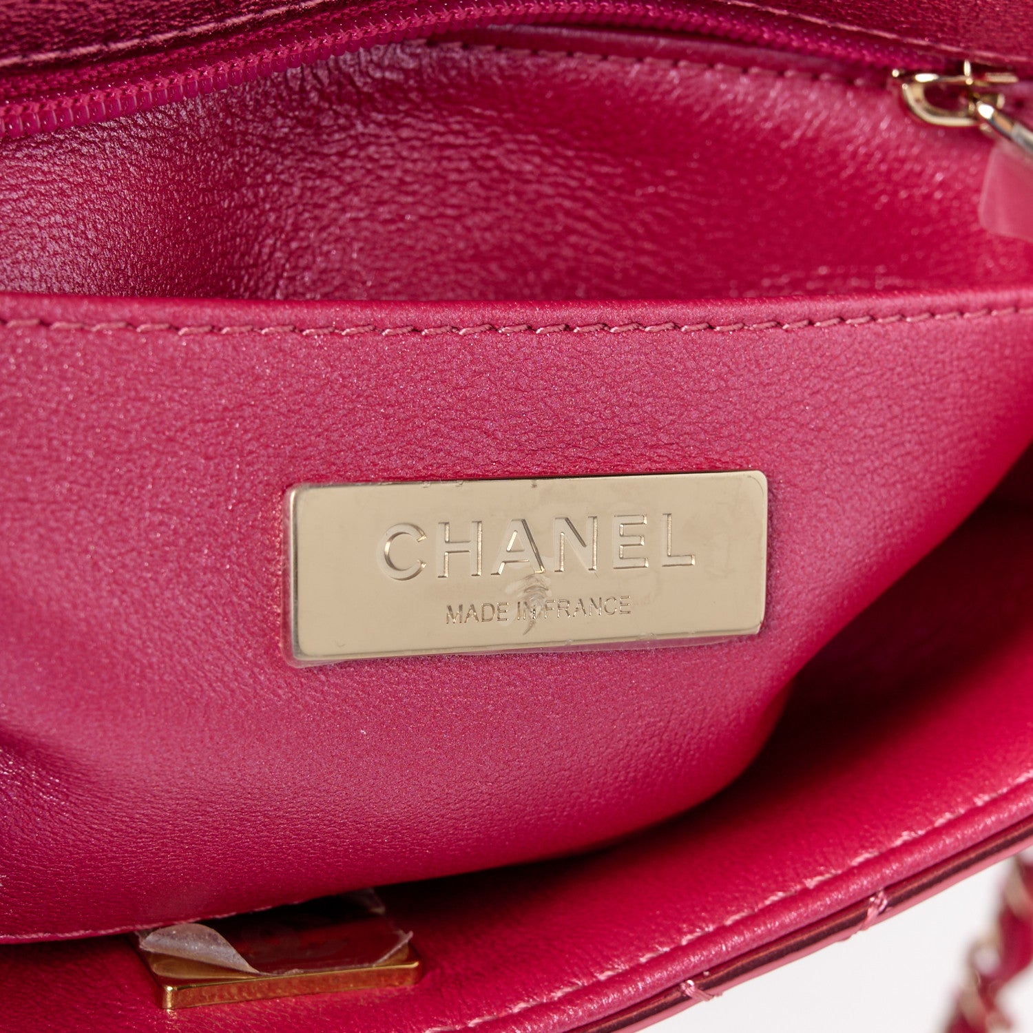 Chanel Mirror Calfskin Metallic Lambskin Quilted Hollywood Boulevard Mini Flap With Star Coin Purse Pink 8 of 12