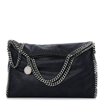 Stella McCartney Shaggy Deer Falabella Fold Over Tote Navy 1 of 10