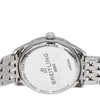 Breitling Stainless Steel 40mm Day Date Automatic Watch Black A45340241B1A1 4 of 5