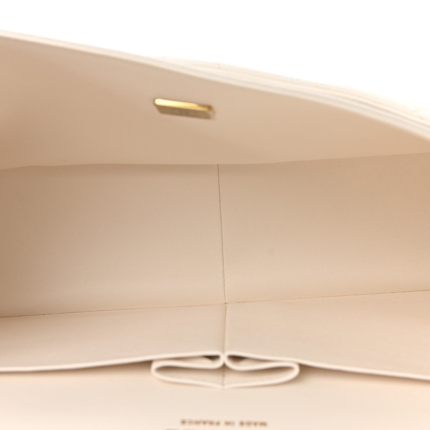 Caviar Quilted Jumbo Double Flap White