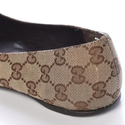 Gucci GG Monogram Ballet Flat 36.5 Beige Ebony 9 of 16