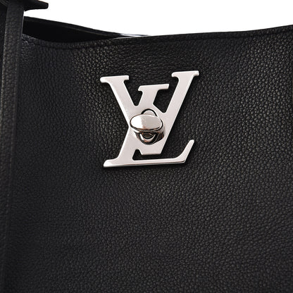 Louis Vuitton Calfskin Lockme Go Tote Black 12 of 15