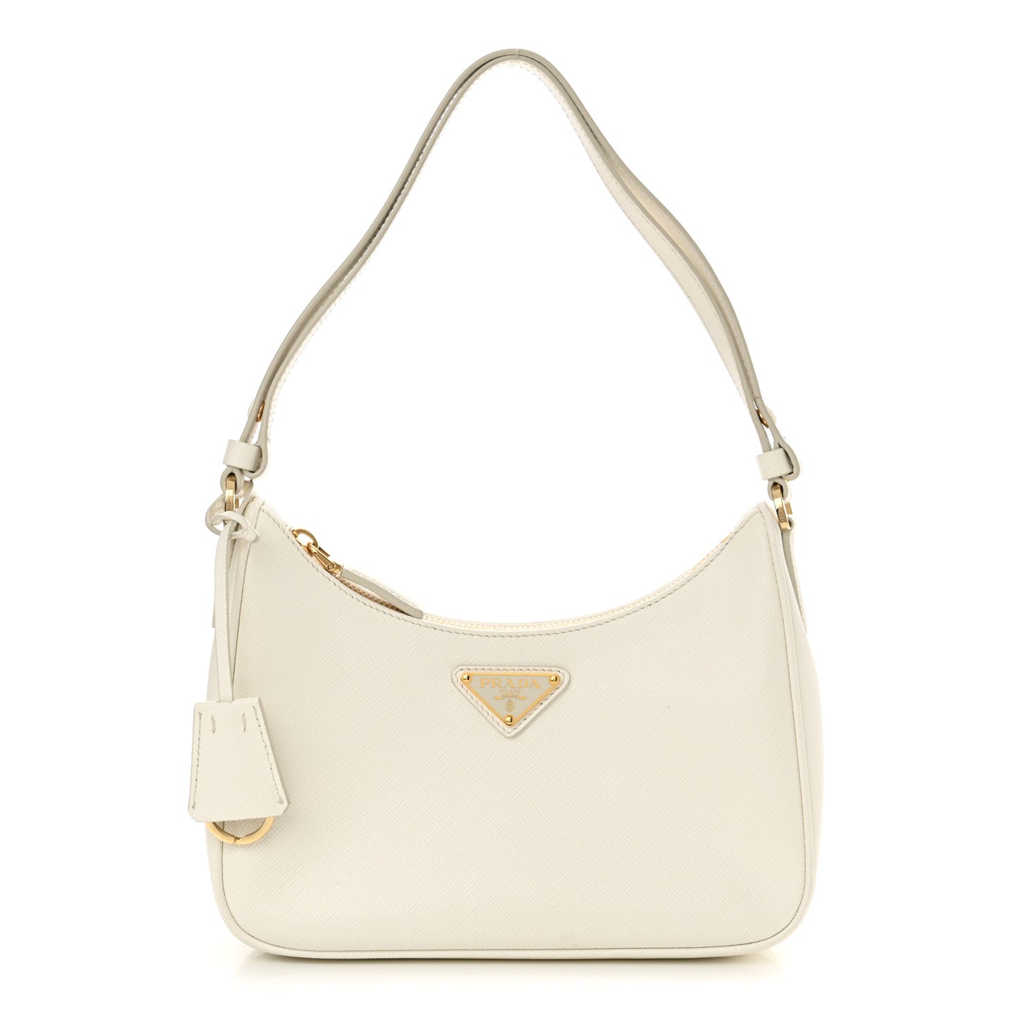 Saffiano Lux Mini Re-Edition Shoulder Bag White