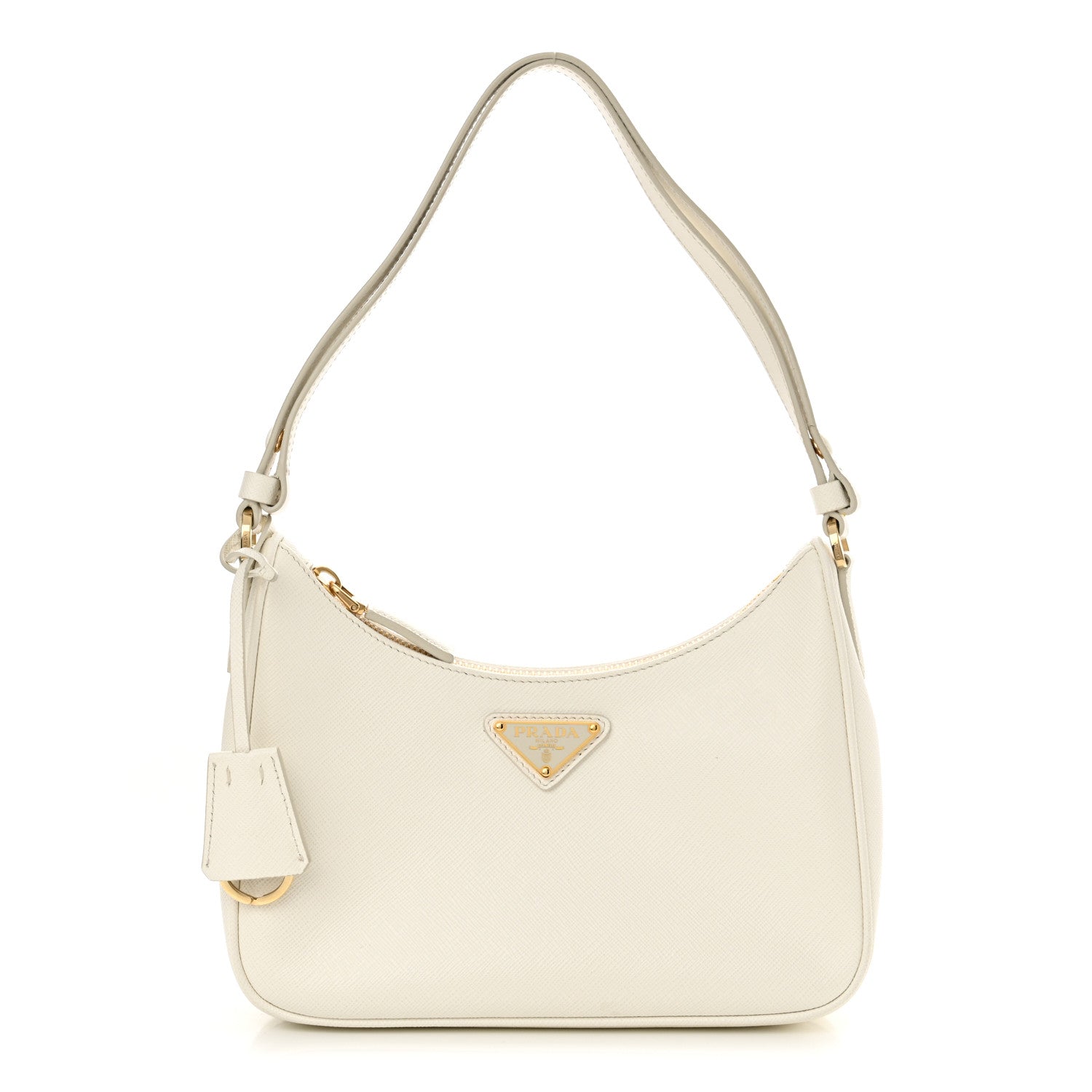 Prada Saffiano Lux Mini Re-Edition Shoulder Bag White 1 of 13