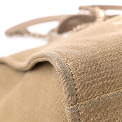 Chanel Mixed Fibers Medium Deauville Tote Beige 9 of 15