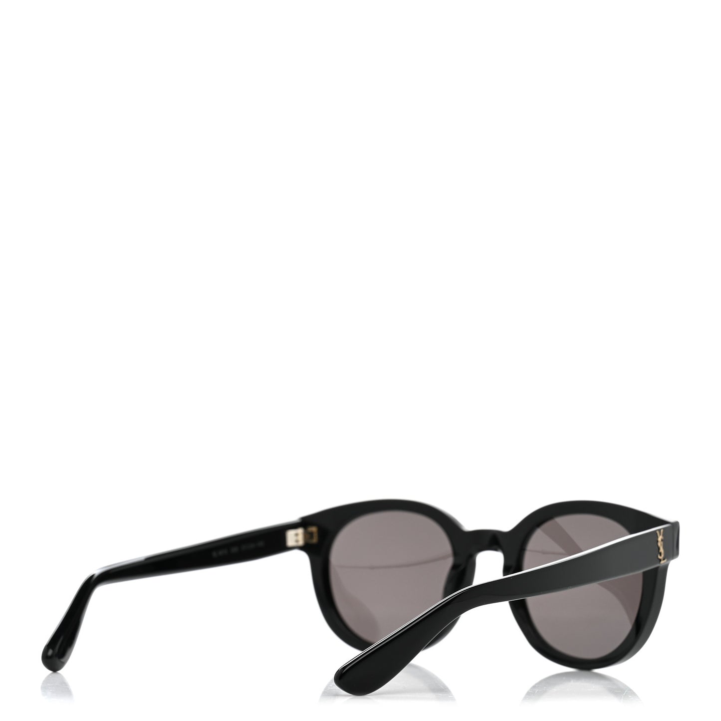 Acetate Round Sunglasses SLM15 Black