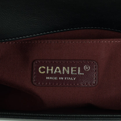 Chanel Calfskin Double Stitch Medium Boy Flap Black 8 of 9