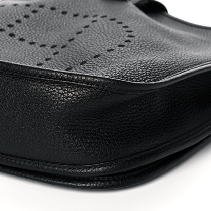 Hermes Taurillon Clemence Evelyne III PM Black 11 of 12