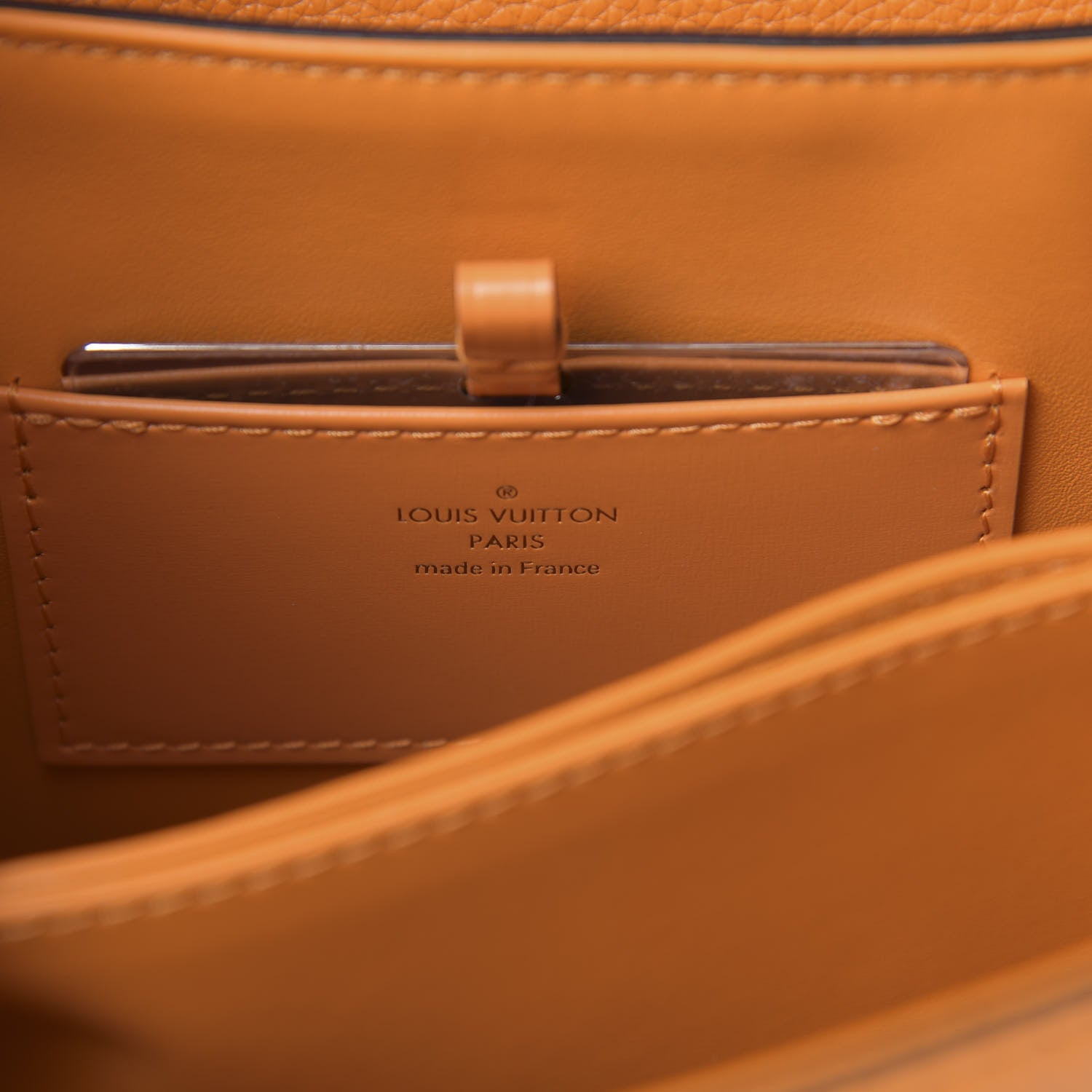 Louis Vuitton Grained Smooth Calfskin Rose Des Vents PM Amaretto 6 of 10