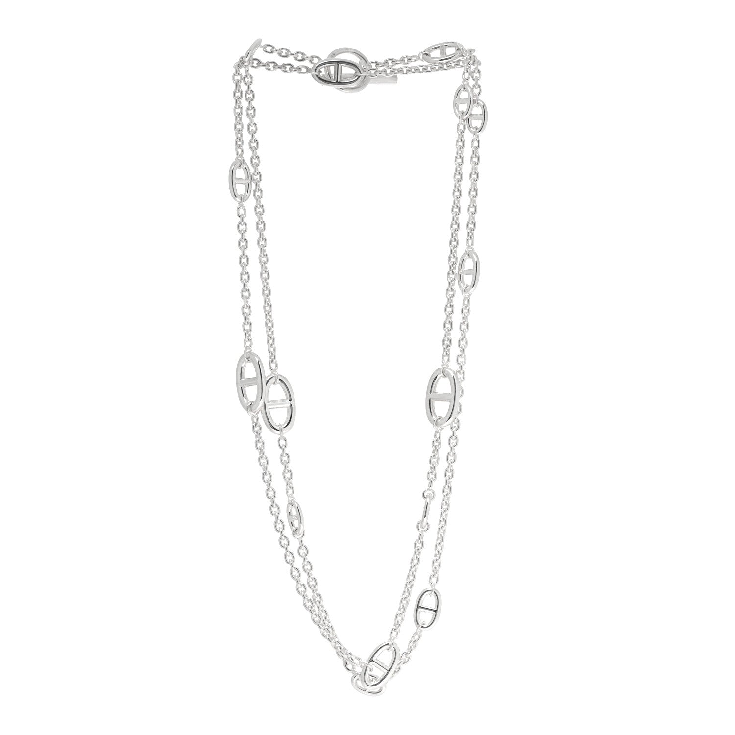 Hermes Sterling Silver Farandole Necklace 120 2 of 4