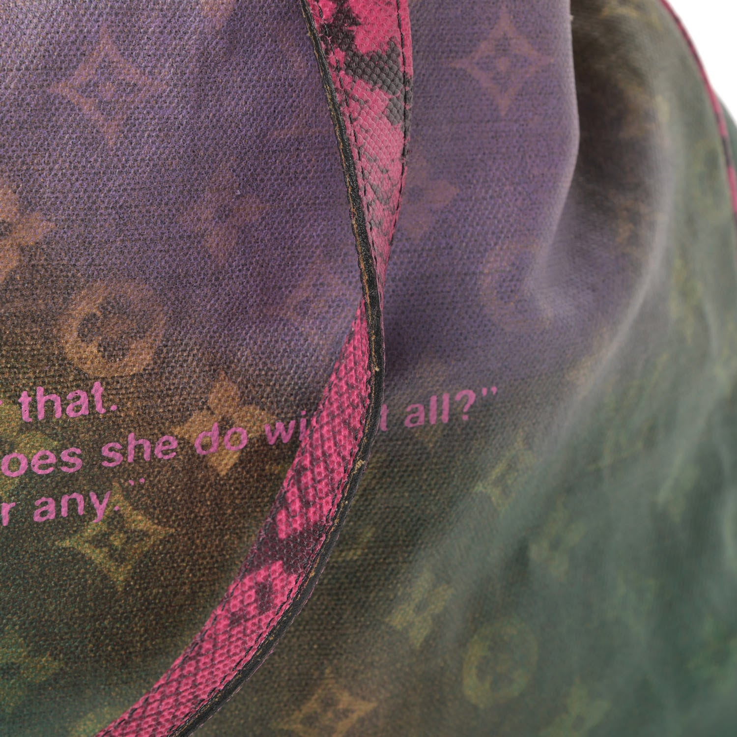 Louis Vuitton Richard Prince Monogram Karung Duderanch Jokes Tote 13 of 15