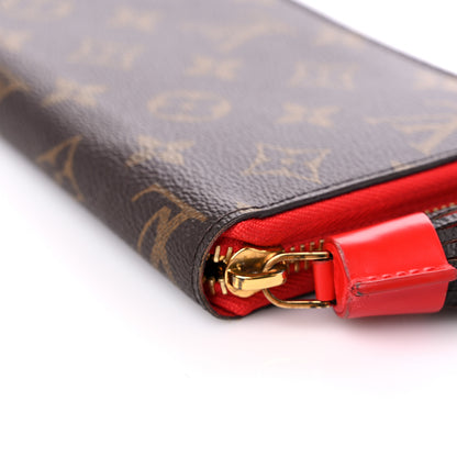 Louis Vuitton Monogram Pompon Zippy Wallet Coquelicot 10 of 13