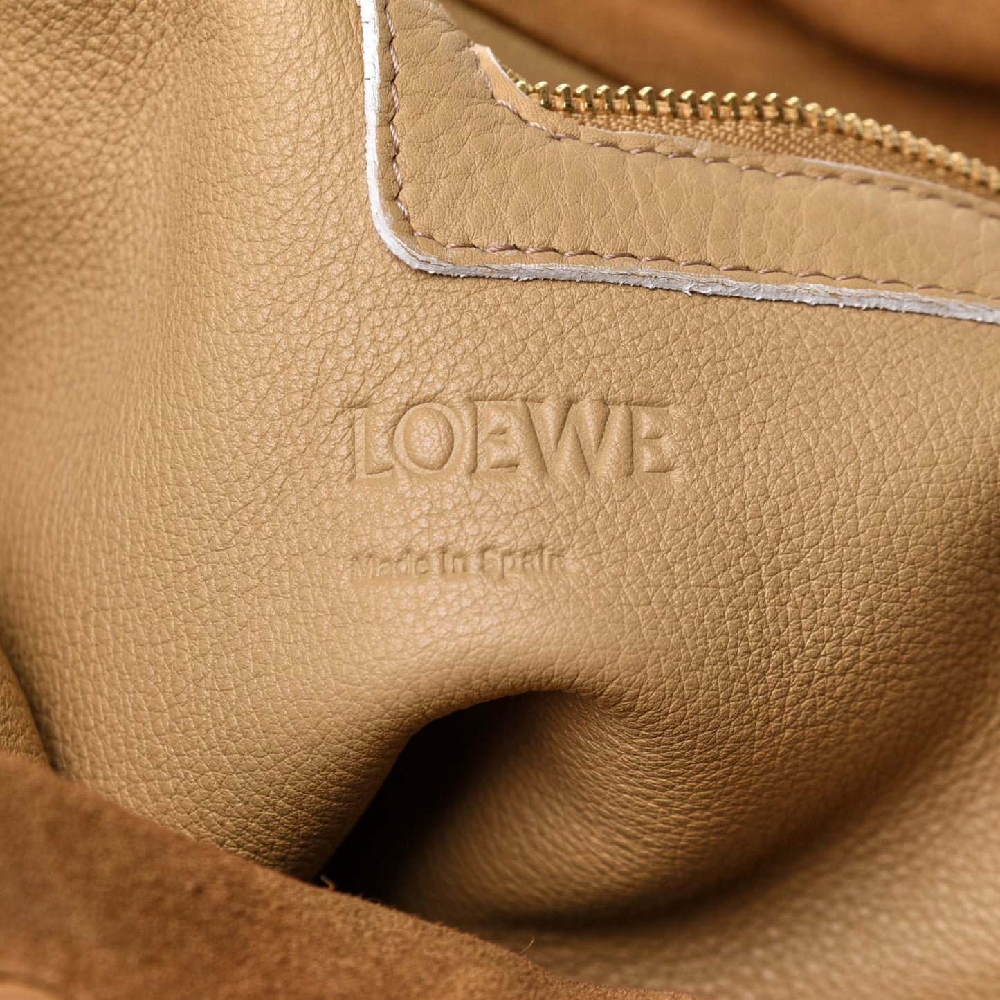 Suede Flamenco Knot Bag Caramel