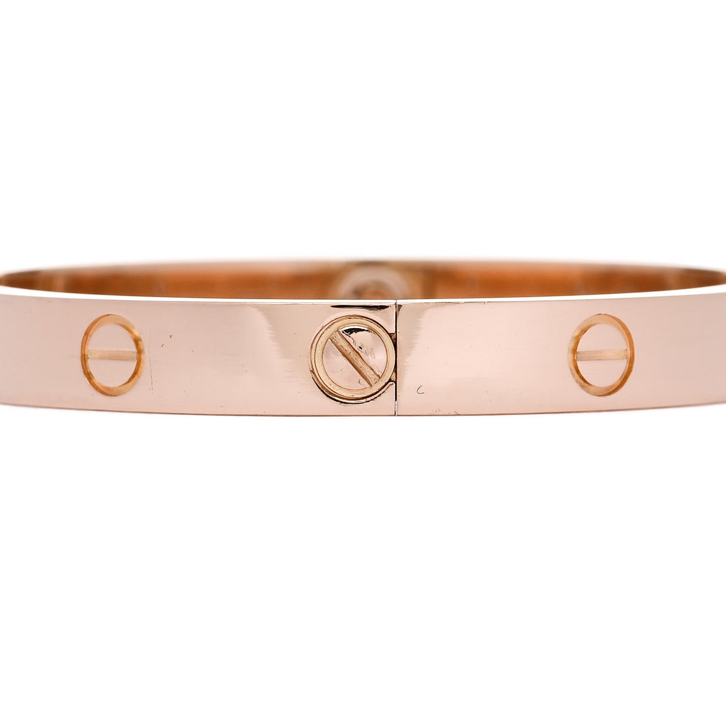 18K Pink Gold 4 Diamond LOVE Bracelet 16