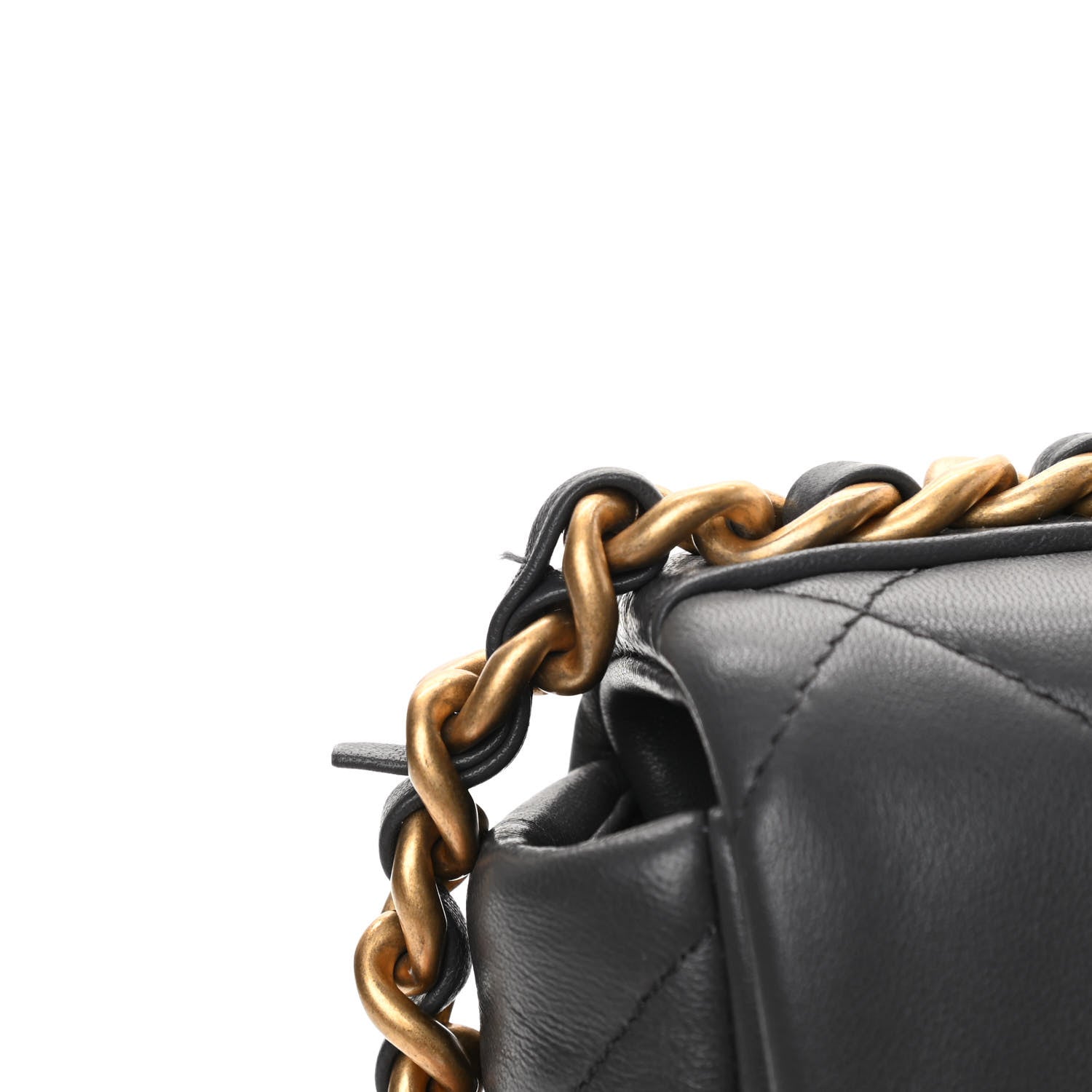 Chanel Lambskin Quilted Medium Chanel 19 Flap Dark Grey 11 of 12