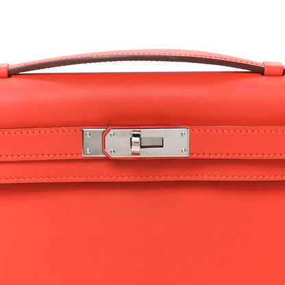 Hermes Swift Kelly Cut Clutch Pochette Capucine 8 of 8