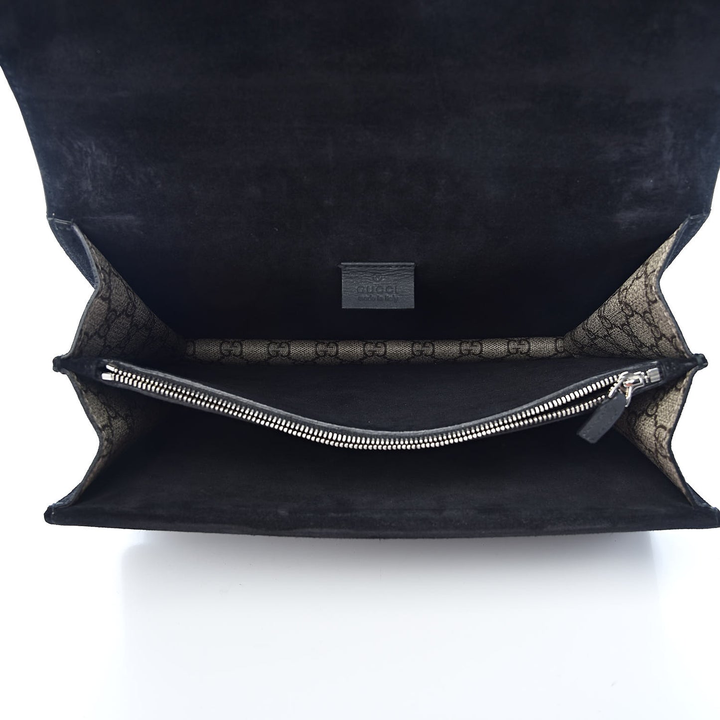 GG Supreme Monogram Medium Dionysus Shoulder Bag Black