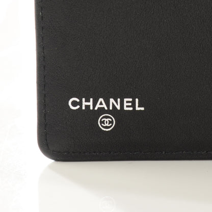 Chanel Patent Calfskin Quilted Yen Wallet Black 6 of 8
