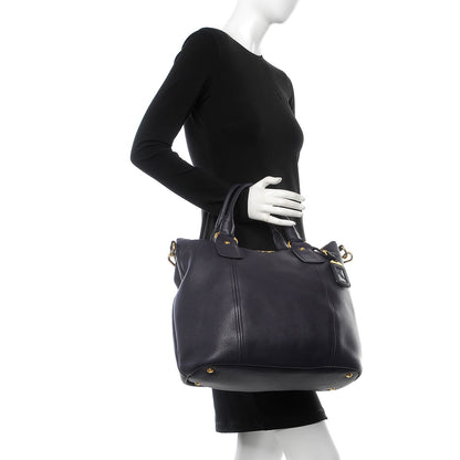 Prada Vitello Daino Tote Melanzana 3 of 8