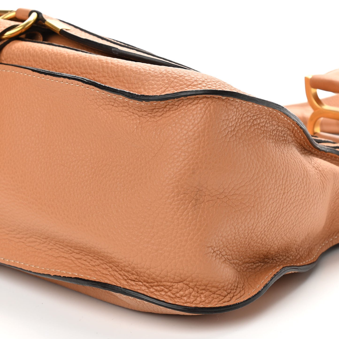 Calfskin Medium Marcie Satchel Light Tan