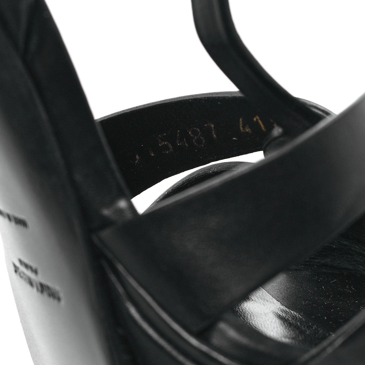 Saint Laurent Calfskin Tribute 105 Platform Sandals 41.5 Black 9 of 11
