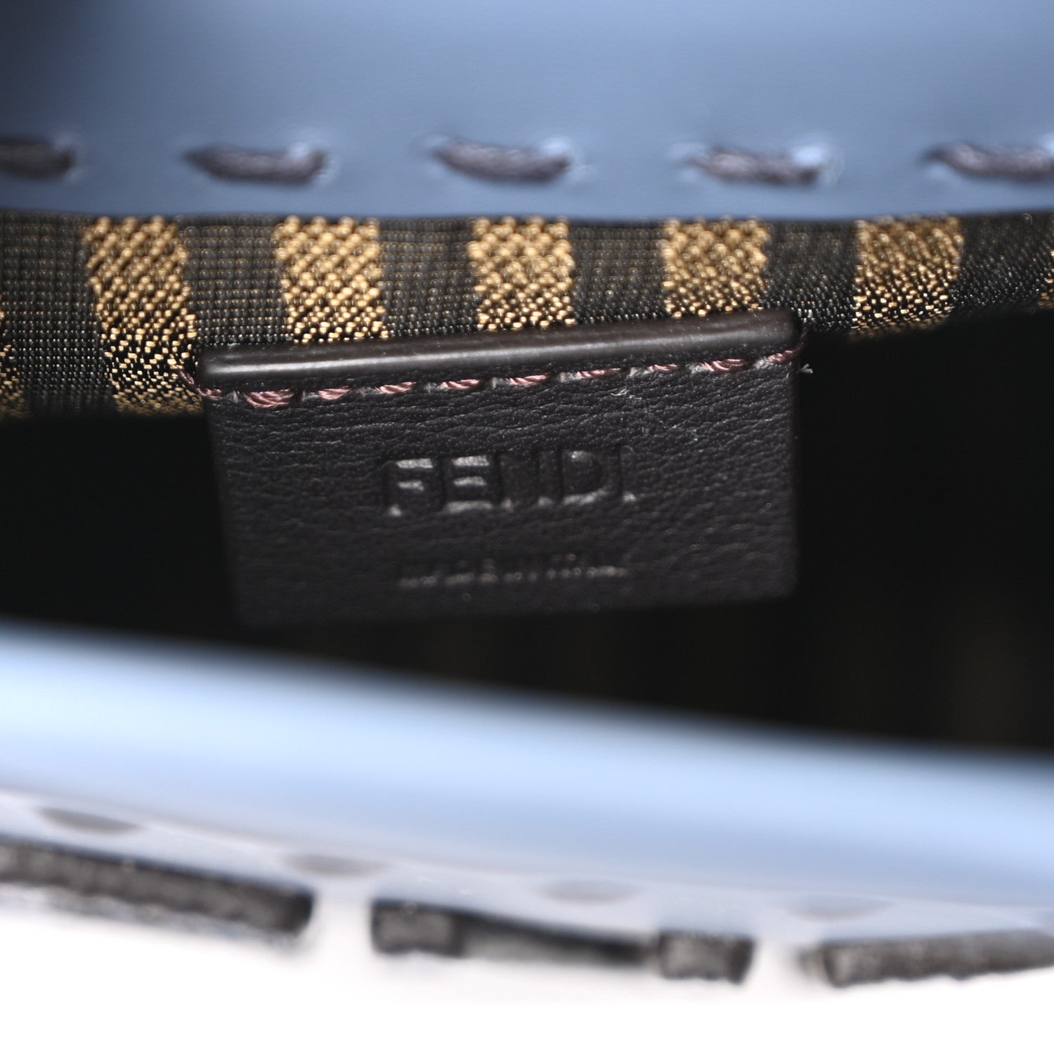 Fendi Vitello King Plexiglass Elaphe Snakeskin Print Logo Mini Fendi Sunshine Shopper Tote Mirto 6 of 9