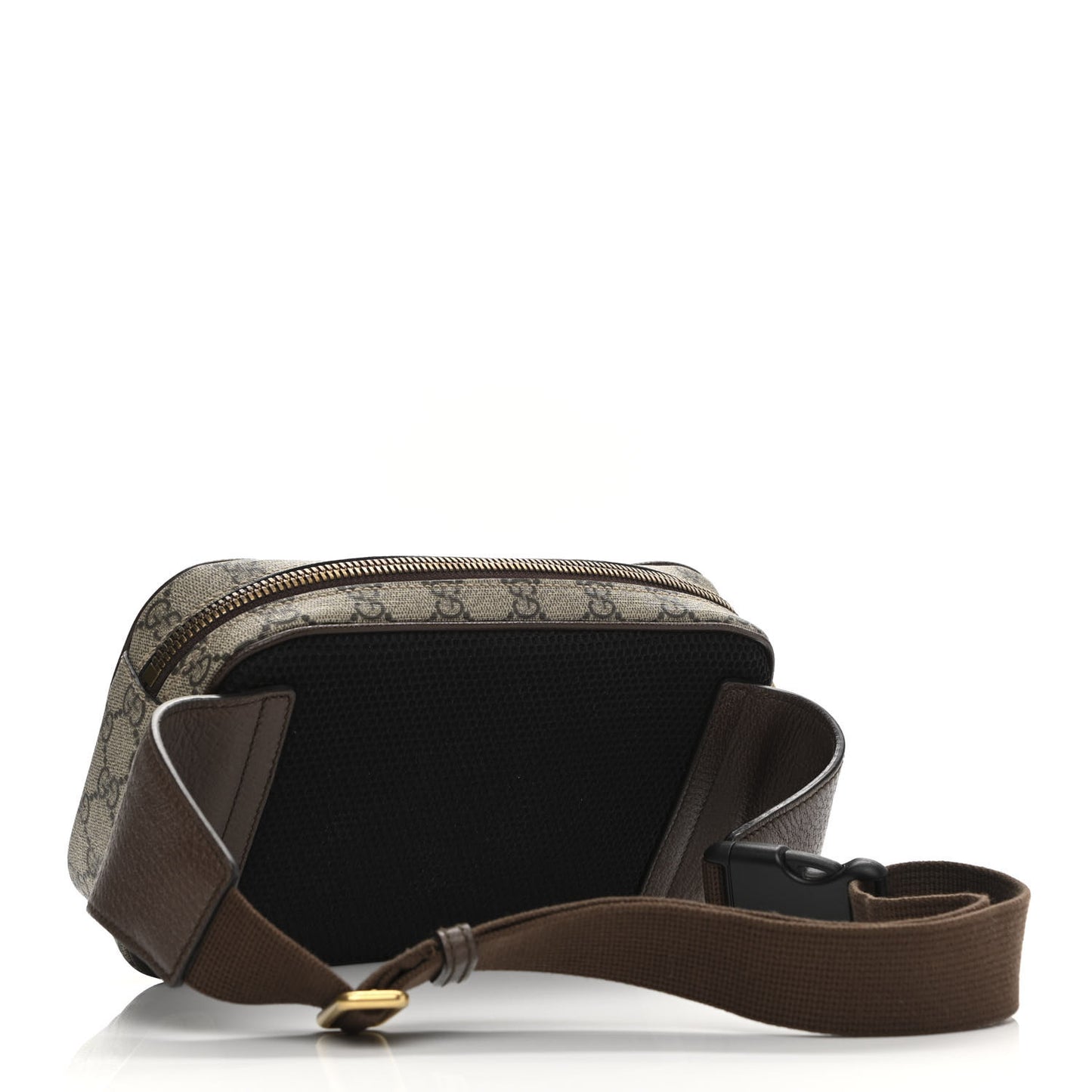 Soft GG Supreme Monogram Medium Ophidia Belt Bag Dark Brown