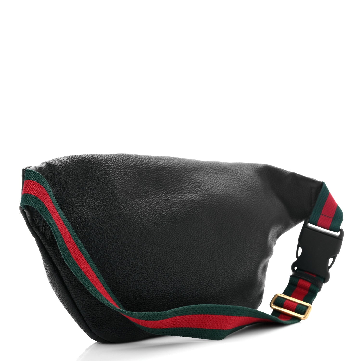 Gucci Grained Calfskin Logo Belt Bag Black 3 of 10
