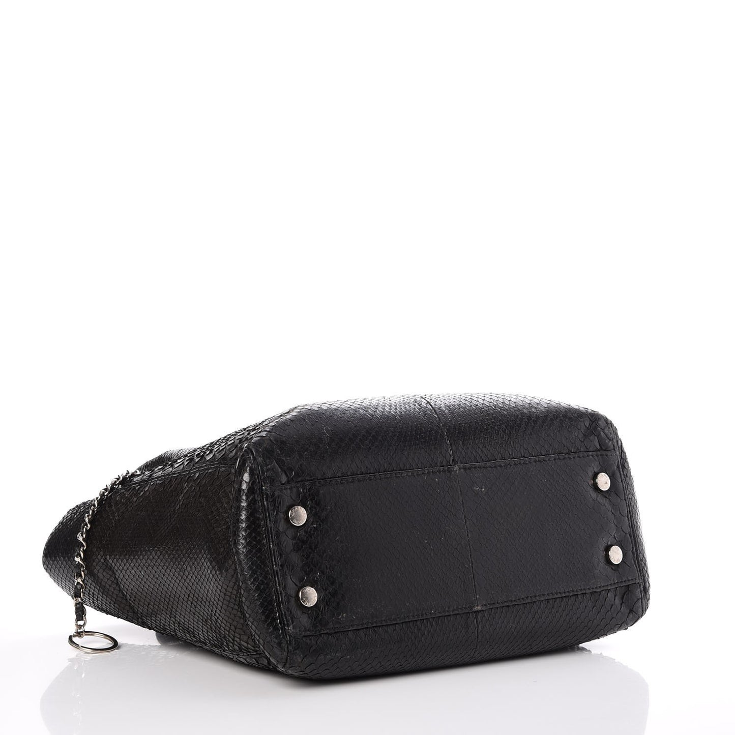 Python Executive Cerf Shopper Tote Black