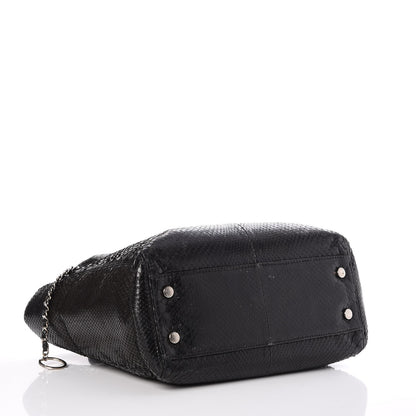 Chanel Python Executive Cerf Shopper Tote Black 4 of 8