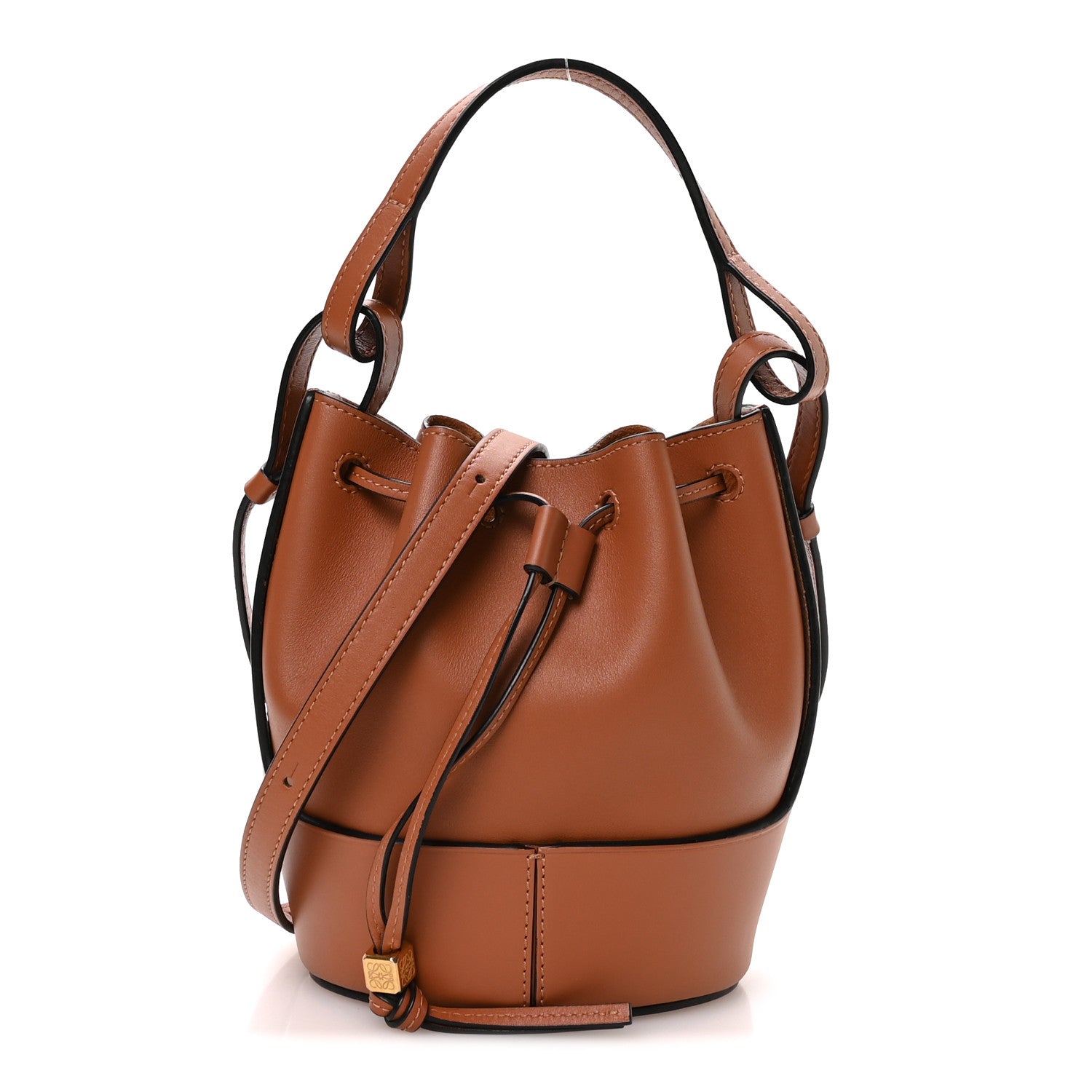 Loewe Calfskin Mini Balloon Bucket Bag Tan 1 of 10