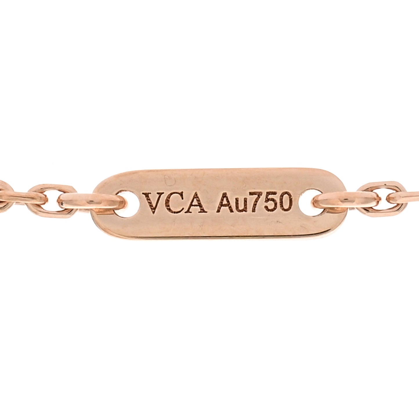 18K Rose Gold Carnelian Sweet Alhambra Pendant Necklace