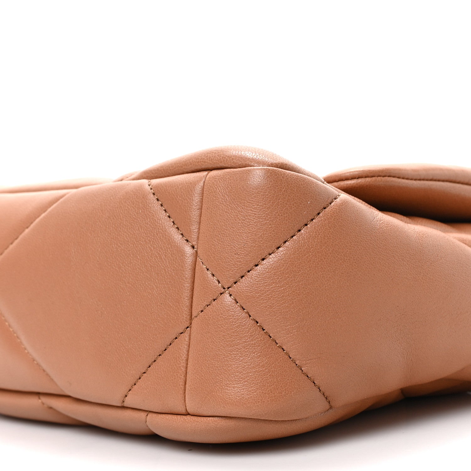 Chanel Lambskin Quilted Medium Chanel 19 Flap Light Brown 9 of 9