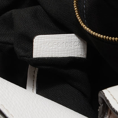 Burberry Grainy Calfskin House Check Buckle Medium Sycamore Hobo White 11 of 11
