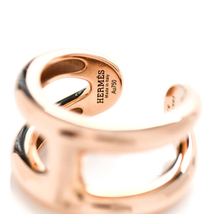 Hermes 18K Rose Gold PM Osmose Ring 53 6.25 4 of 4