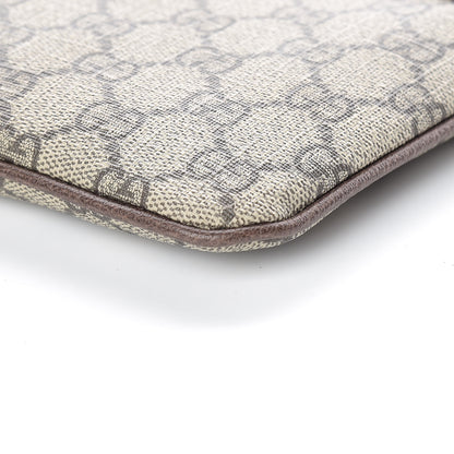 Gucci GG Supreme Monogram Large Ophidia Pouch Clutch Brown 9 of 10