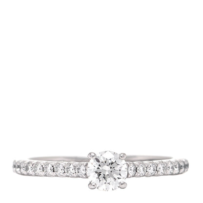 Tiffany Platinum Diamond .31ct Novo Engagement Ring 50 5.5 1 of 7