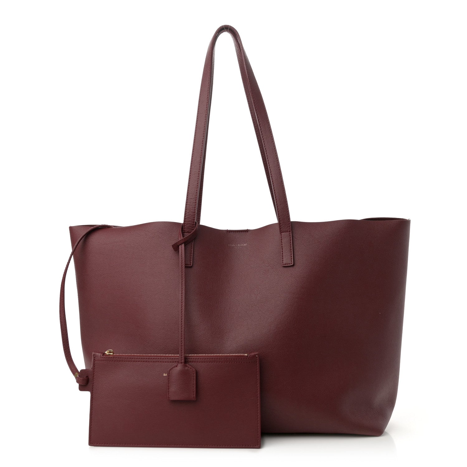 Saint Laurent Calfskin Large Shopping Tote Palissandre 3 of 13