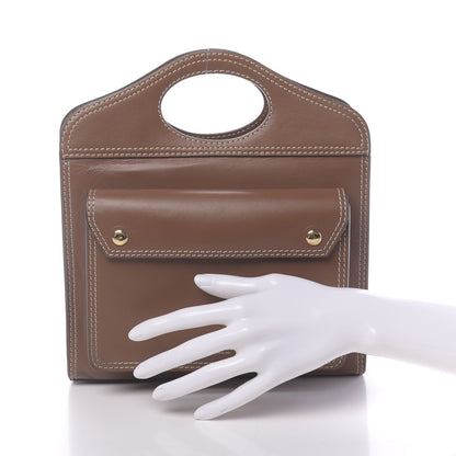 Burberry Smooth Calfskin Mini Pocket Bag Malt Brown 2 of 13