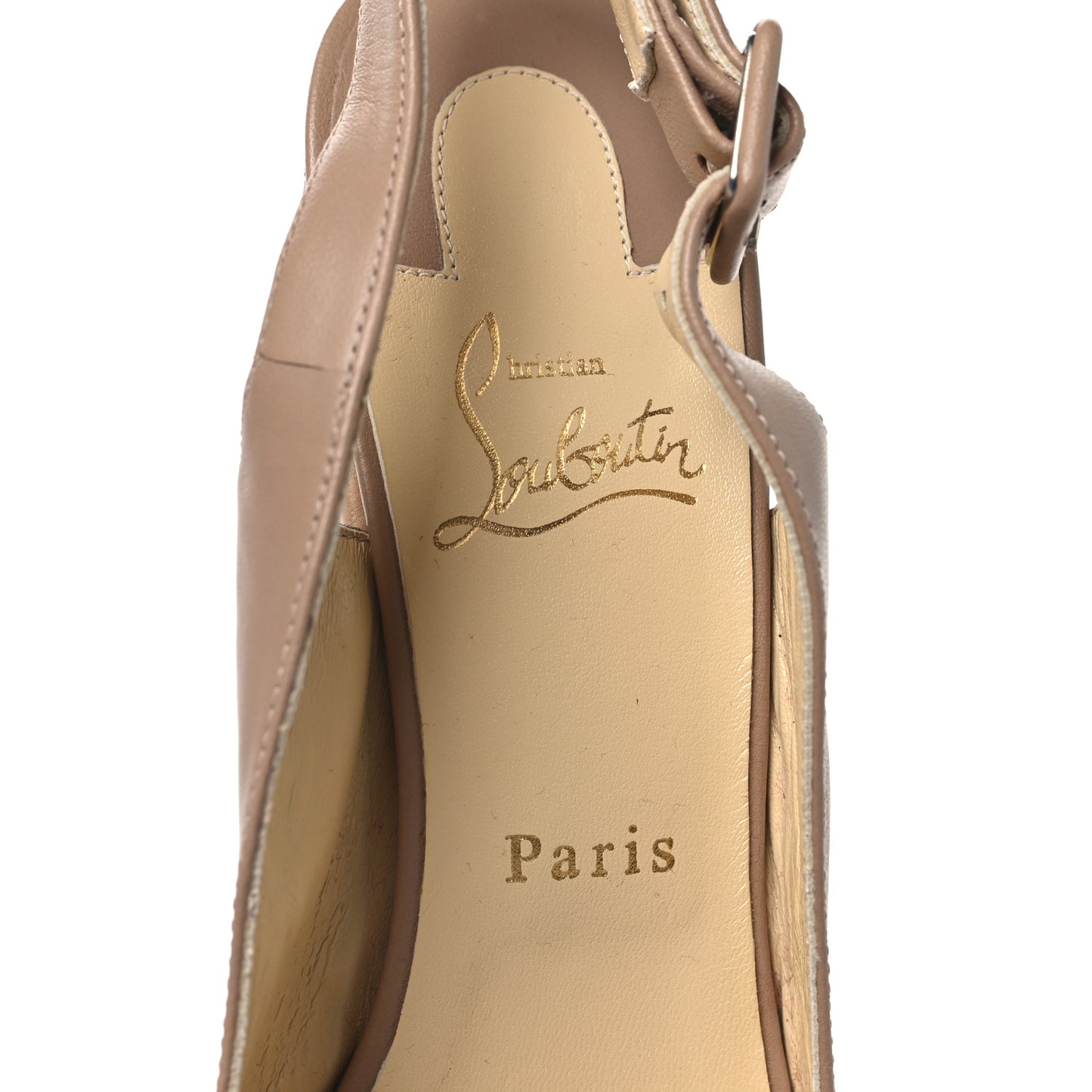 Calfskin Cork Dona Anna 120 Wedges 39 Nude Natural