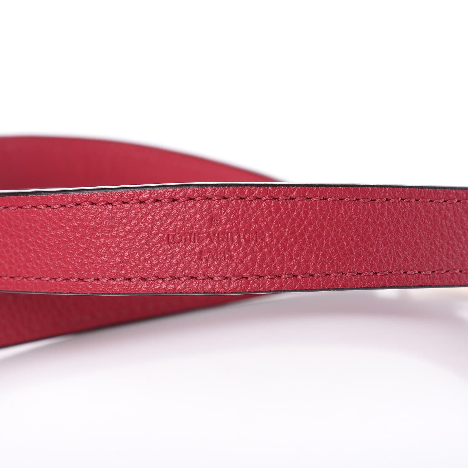 Louis Vuitton Calfskin Montaigne Shoulder Strap Luggage Loop Set Dahlia 3 of 5