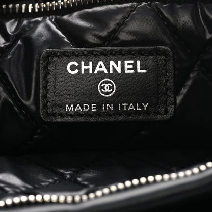 Chanel Patent Calfskin Quilted Beauty CC Clutch Black 5 of 7