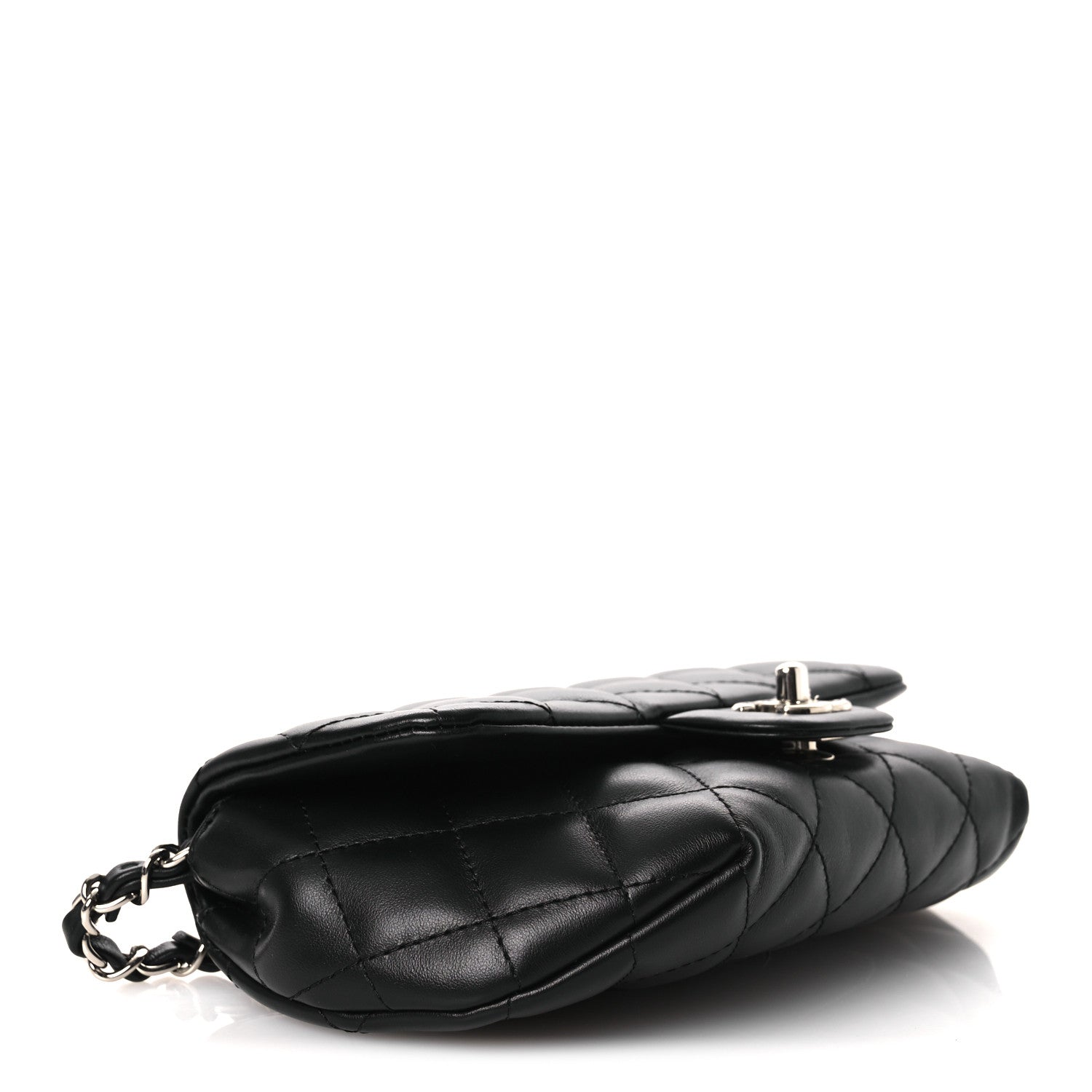 Chanel Calfskin Quilted CC Uniform Flap Belt Bag Black 6 of 27
