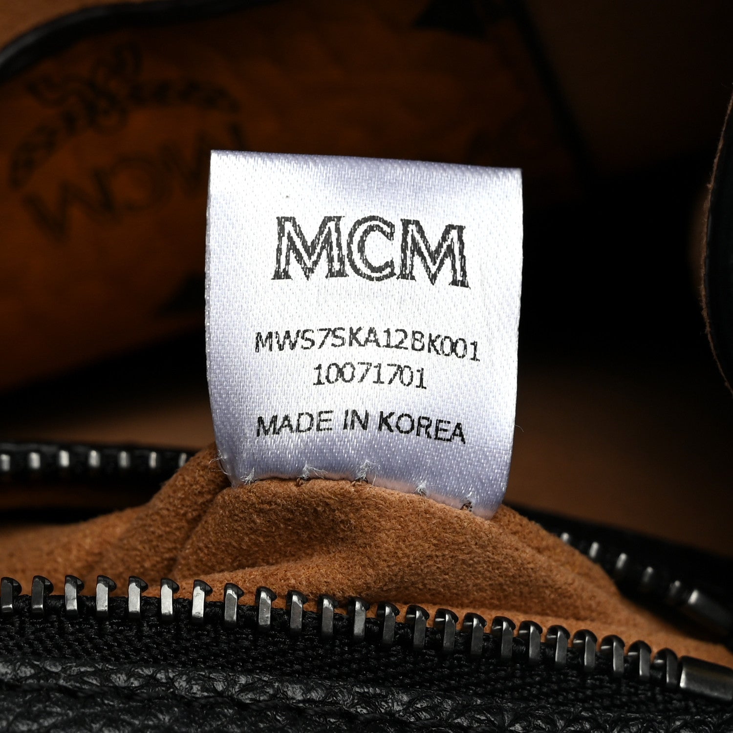 MCM Calfskin Stud Disco Flap Crossbody Bag Black 8 of 11