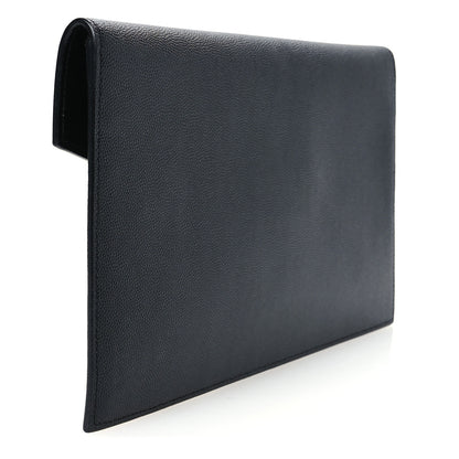 Saint Laurent Grain De Poudre Uptown Pouch Black 3 of 9
