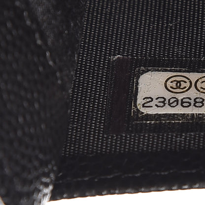 Chanel Caviar Stich Timeless CC Yen Wallet Black 8 of 10