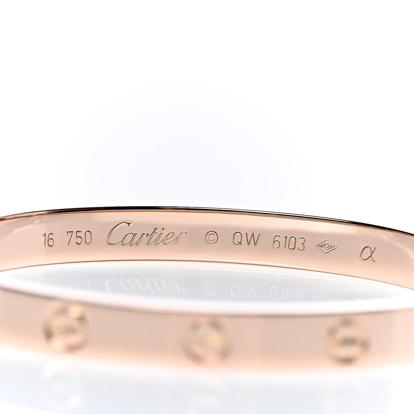 18K Pink Gold LOVE Bracelet 16