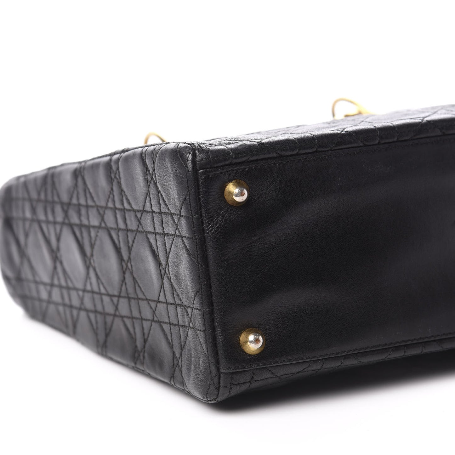 Lambskin Cannage Large Lady Dior Black