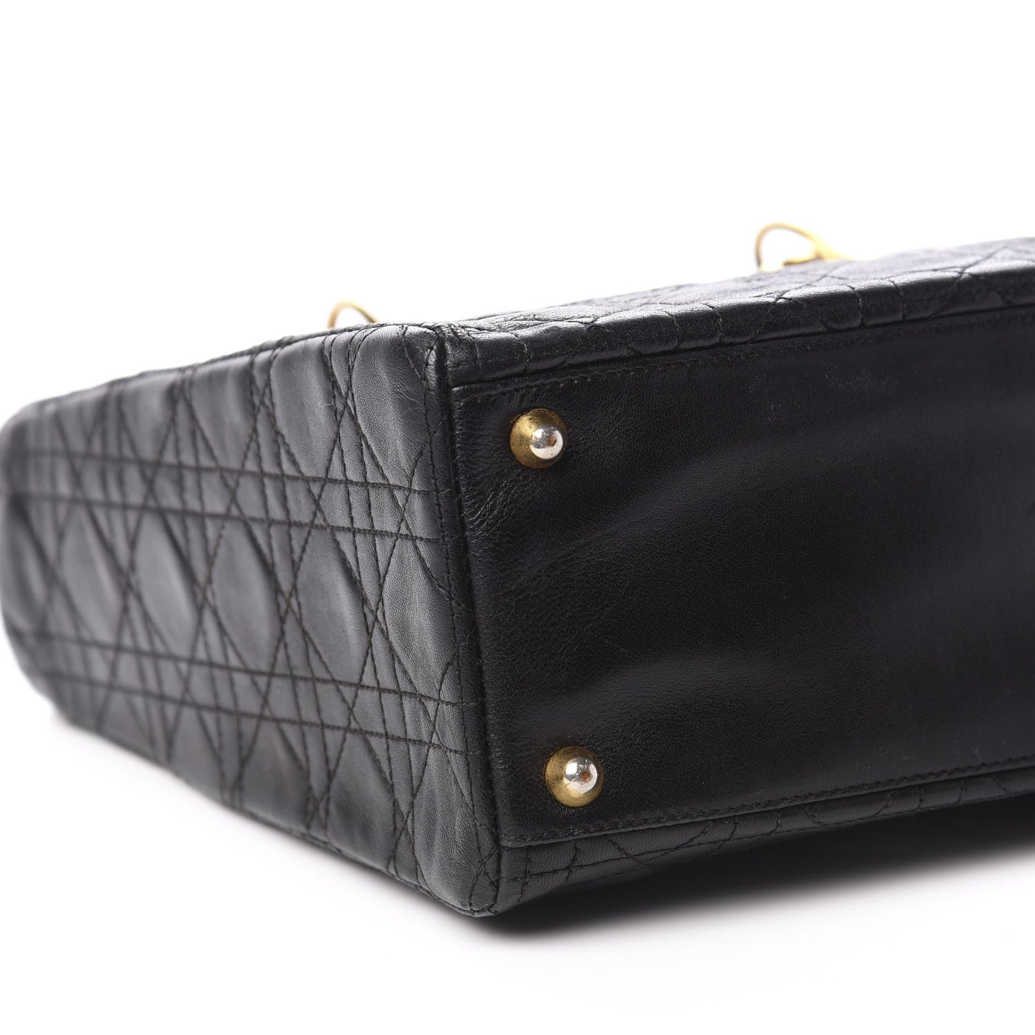Christian Dior Lambskin Cannage Large Lady Dior Black 5 of 10